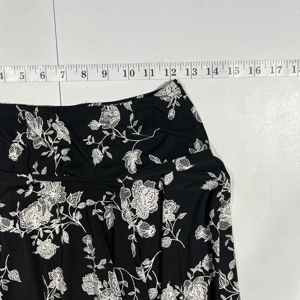Robbie Bee VTG Fairy Grunge 90s Floral Handkerchief Hem Midi Skirt Small Boho